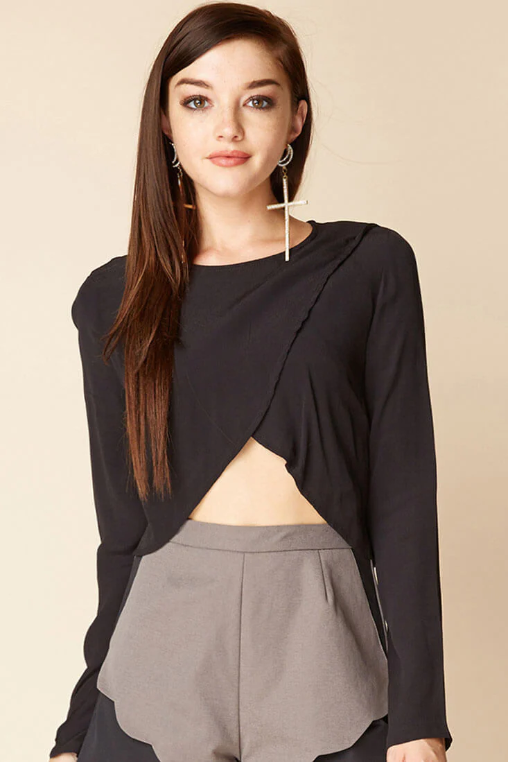 Judith Zip Top Black - Sonourner